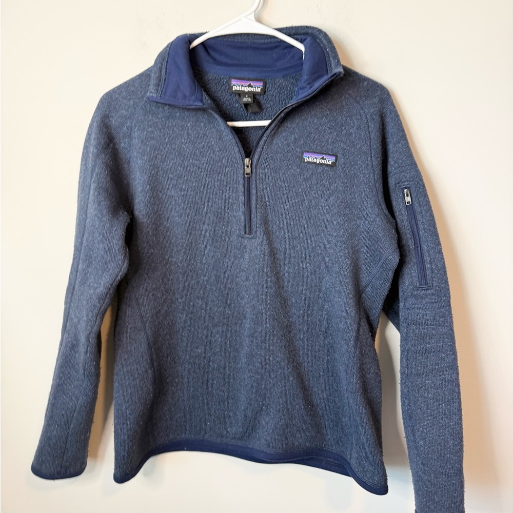Patagonia blue half-zip pullover size small